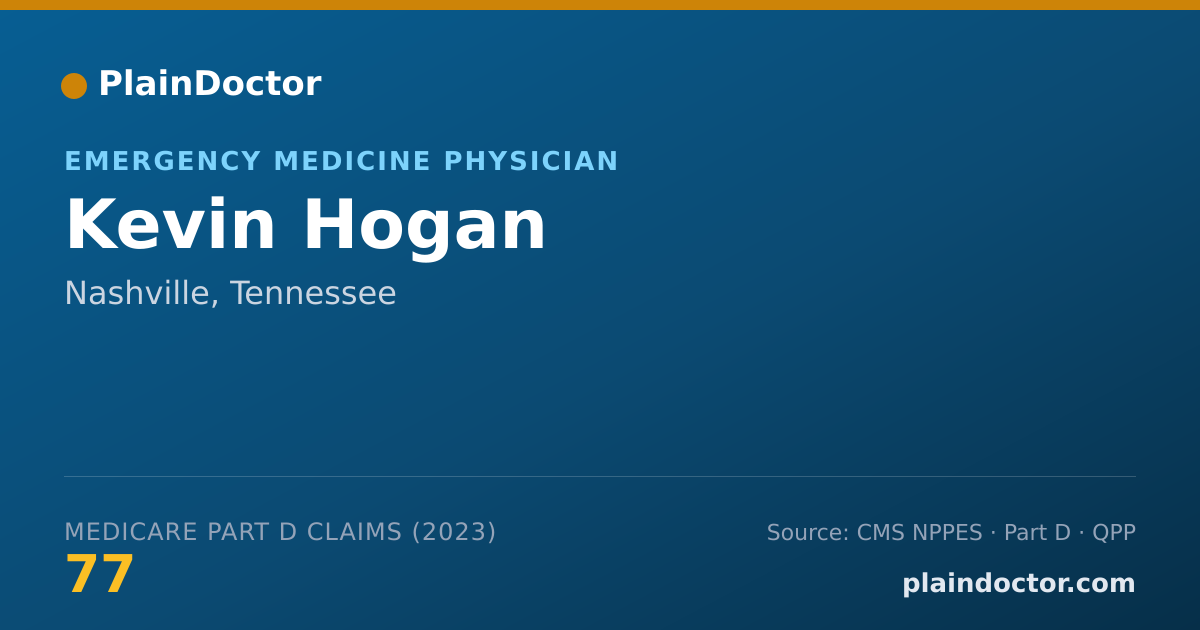 Shareable card for Kevin Hogan - Emergency Medicine Physician, Nashville, TN