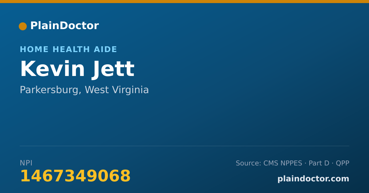 Shareable card for Kevin Jett - Home Health Aide, Parkersburg, WV