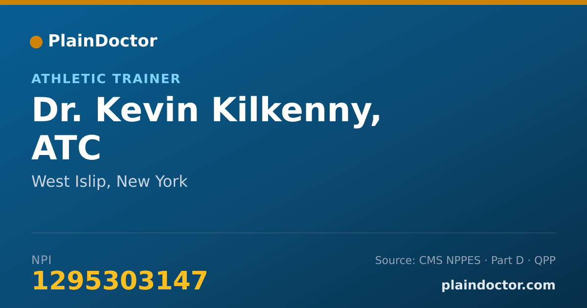 Shareable card for Kevin Kilkenny, ATC - Athletic Trainer, West Islip, NY