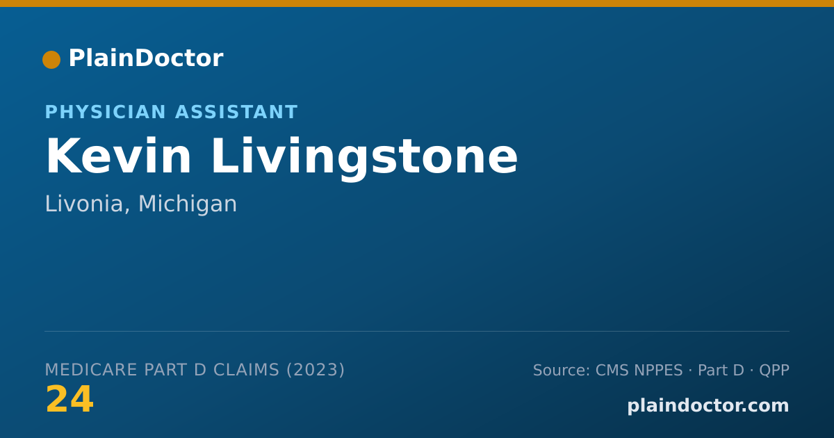 Shareable card for Kevin Livingstone - Physician Assistant, Livonia, MI