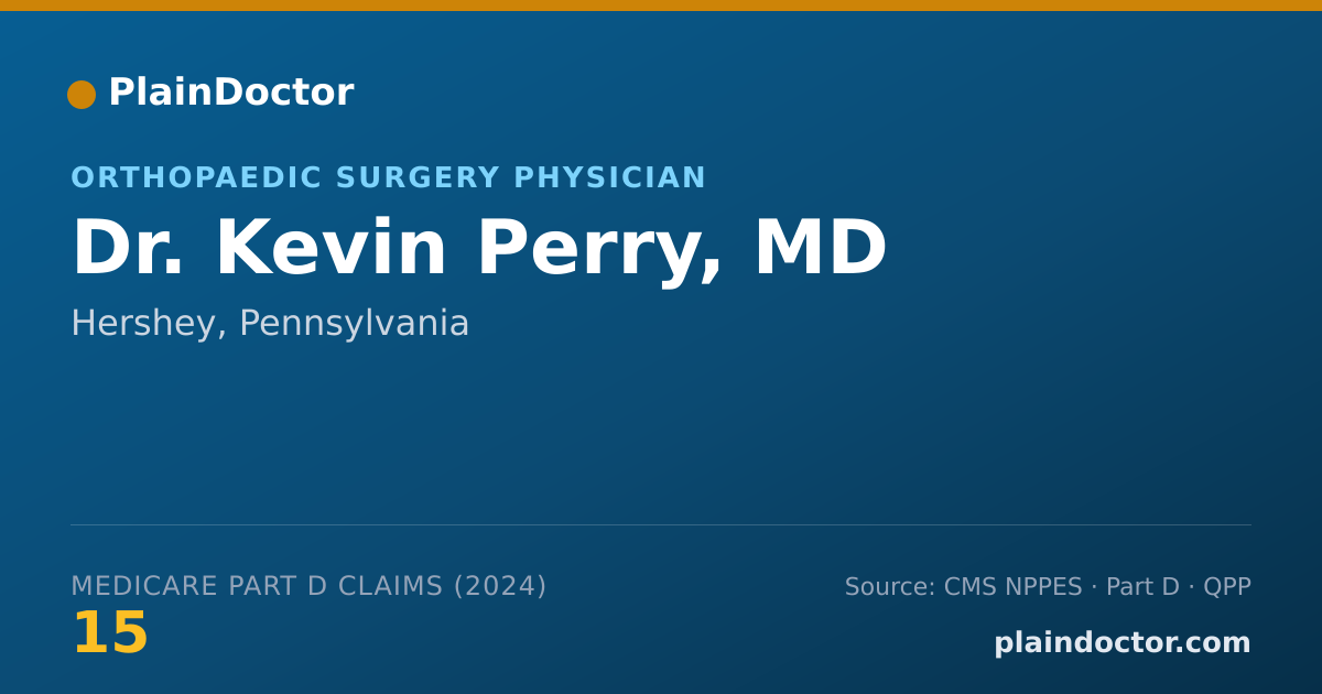 Shareable card for Kevin Perry, MD - Orthopaedic Surgery Physician, Hershey, PA