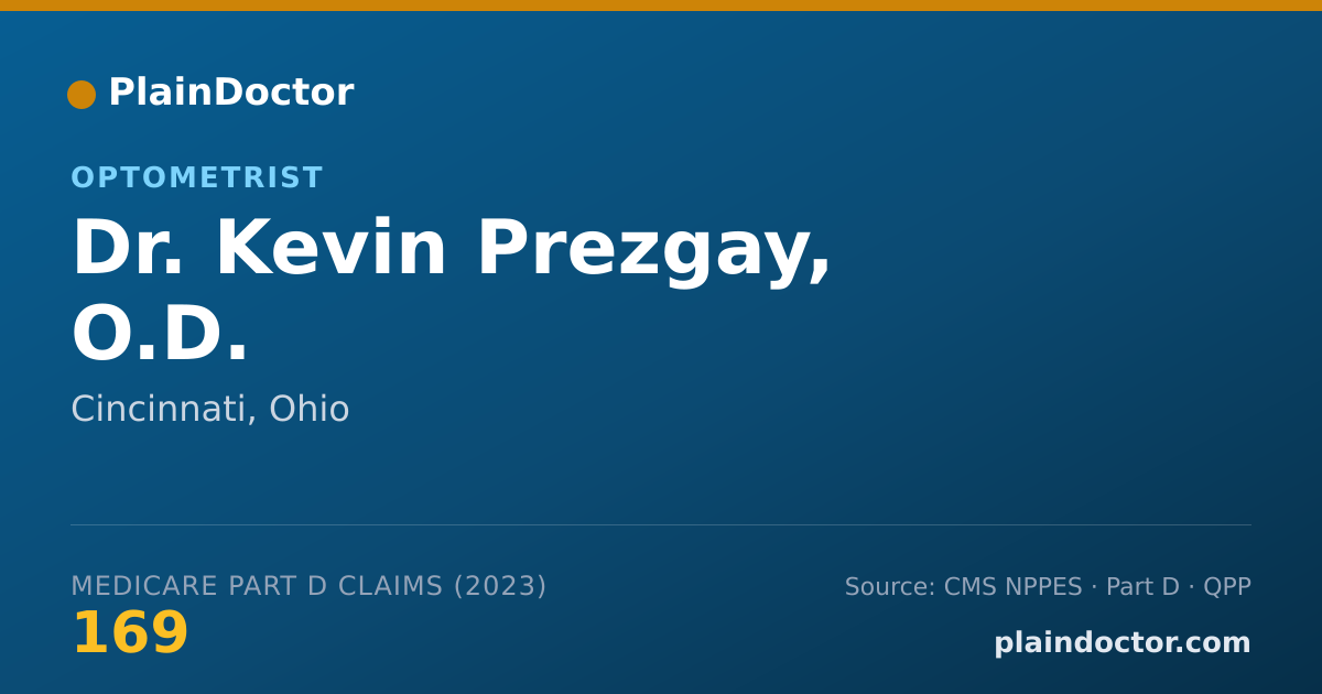 Shareable card for Kevin Prezgay, O.D. - Optometrist, Cincinnati, OH