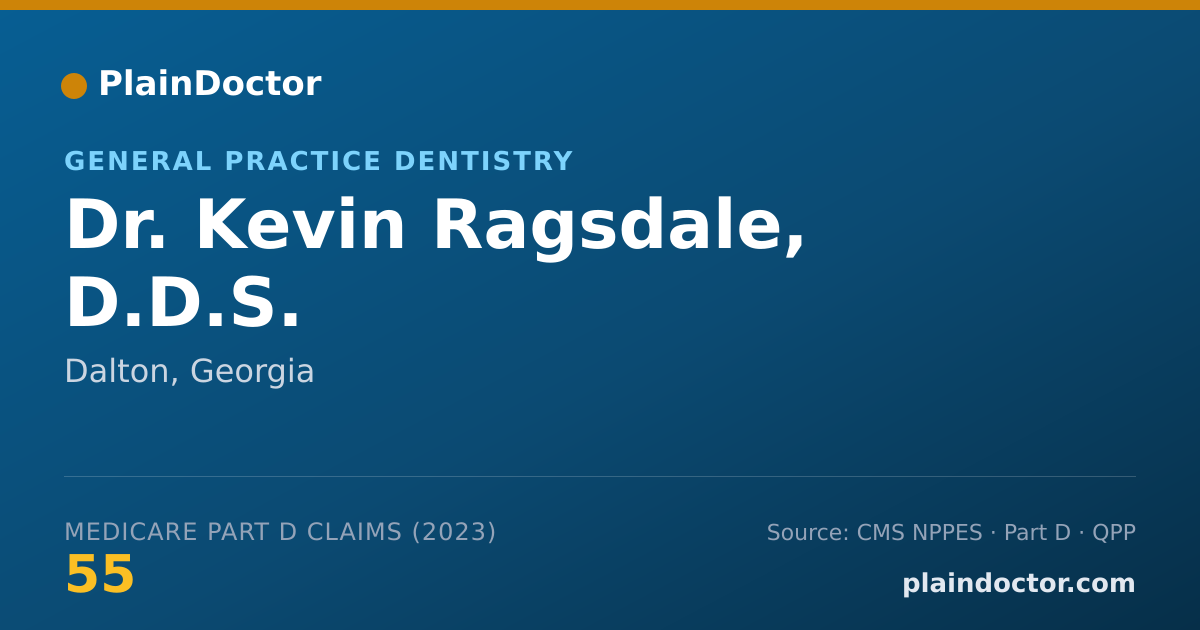 Shareable card for Kevin Ragsdale, D.D.S. - General Practice Dentistry, Dalton, GA