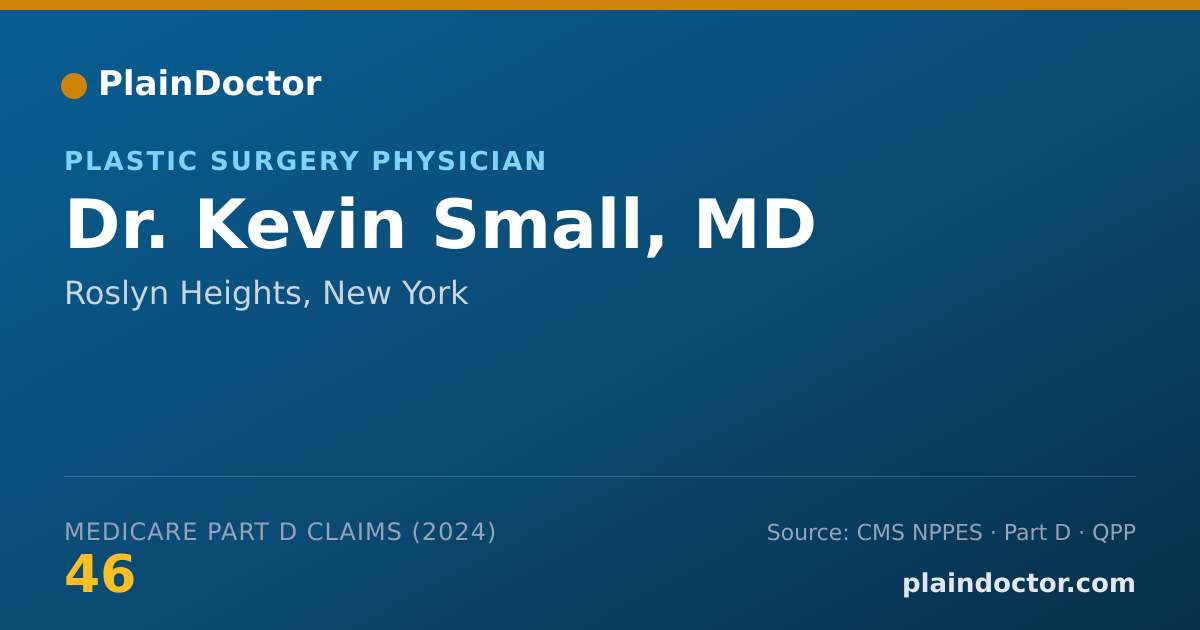 Shareable card for Kevin Small, MD - Plastic Surgery Physician, Roslyn Heights, NY
