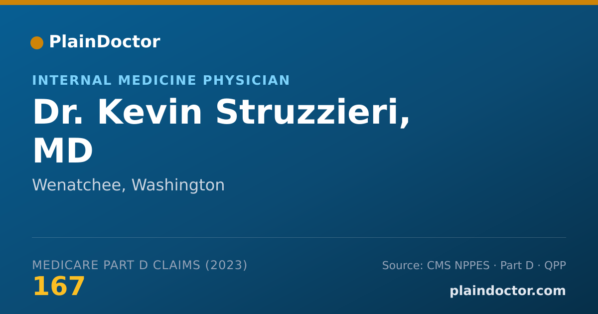 Shareable card for Kevin Struzzieri, MD - Internal Medicine Physician, Wenatchee, WA