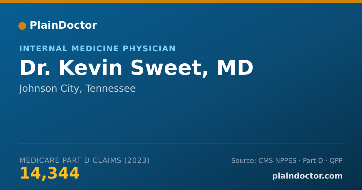 Shareable card for Kevin Sweet, MD - Internal Medicine Physician, Johnson City, TN