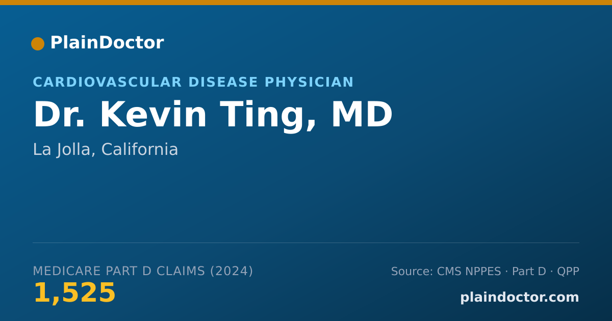 Shareable card for Kevin Ting, MD - Internal Medicine Physician, La Jolla, CA