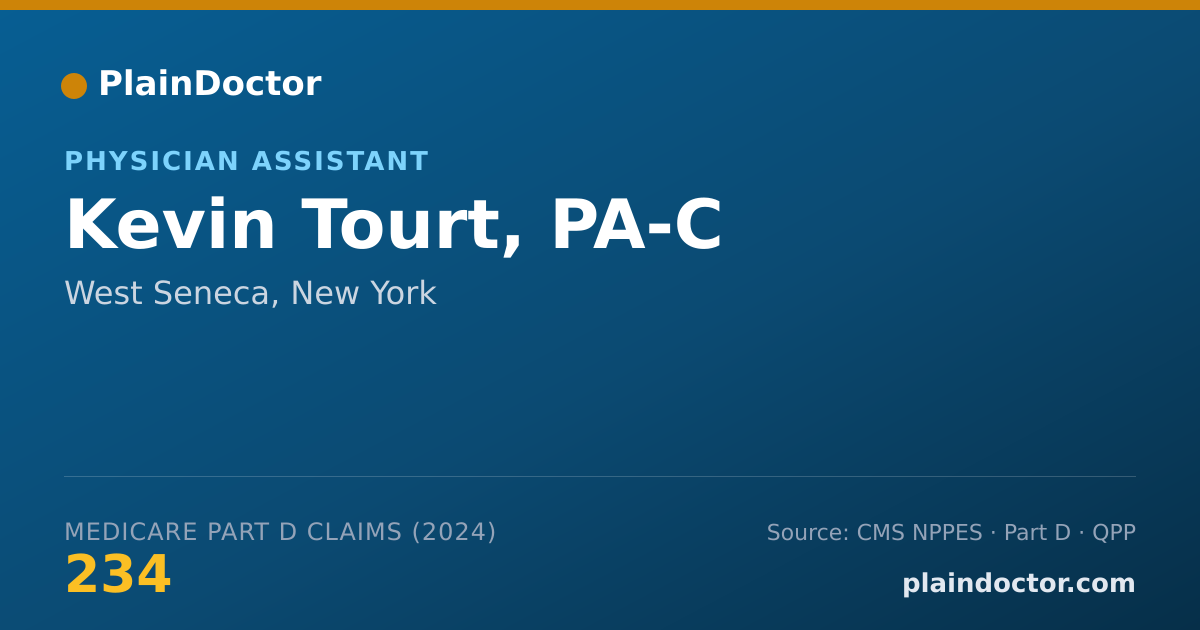 Shareable card for Kevin Tourt, PA-C - Physician Assistant, West Seneca, NY
