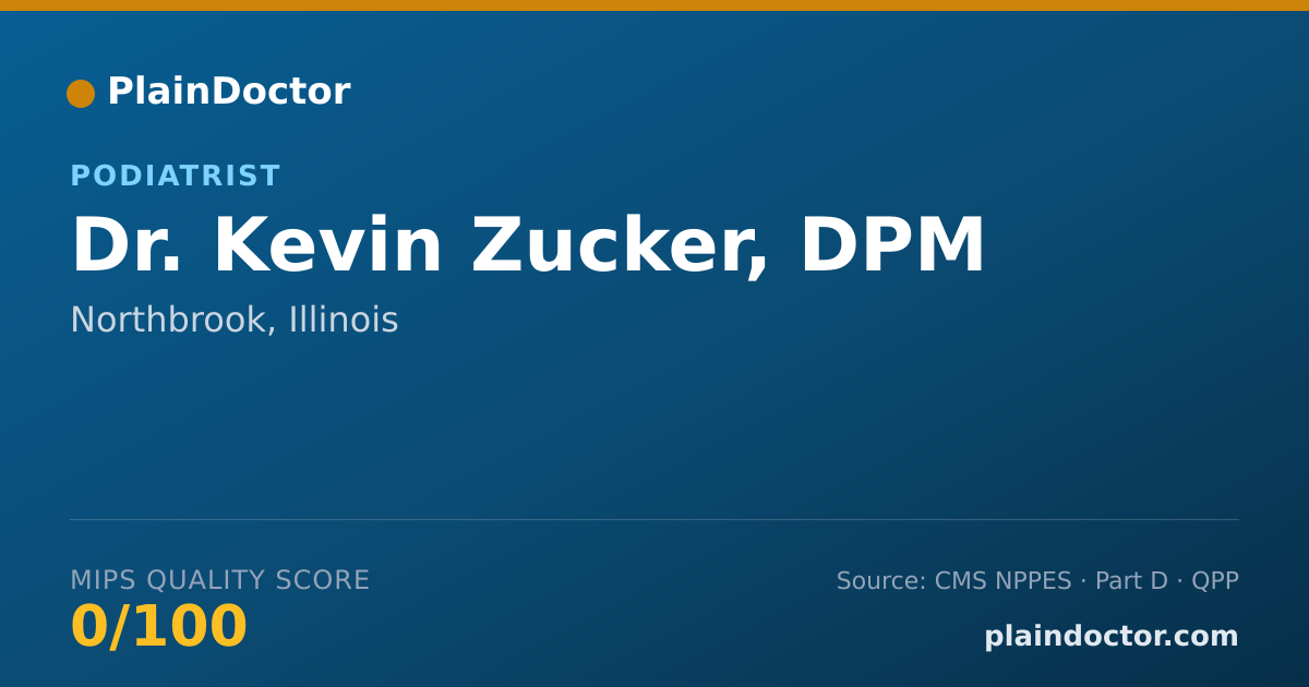 Shareable card for Kevin Zucker, DPM - Podiatrist, Northbrook, IL
