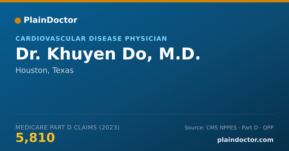 Shareable card for Khuyen Do, M.D. - Cardiovascular Disease Physician, Houston, TX