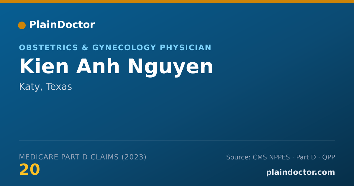 Shareable card for Kien Anh Nguyen - Obstetrics & Gynecology Physician, Katy, TX