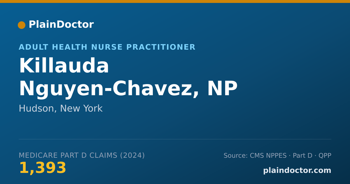 Shareable card for Killauda Nguyen-Chavez, NP - Adult Health Nurse Practitioner, Hudson, NY