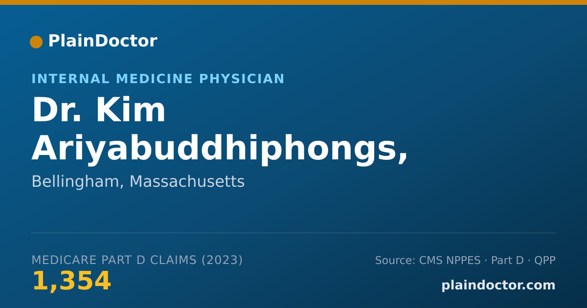 Shareable card for Kim Ariyabuddhiphongs, M.D. - Internal Medicine Physician, Bellingham, MA