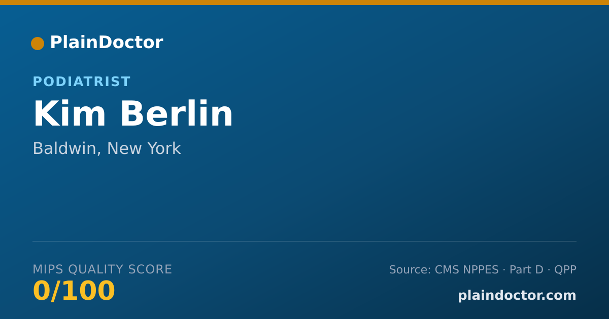 Shareable card for Kim Berlin - Podiatrist, Baldwin, NY