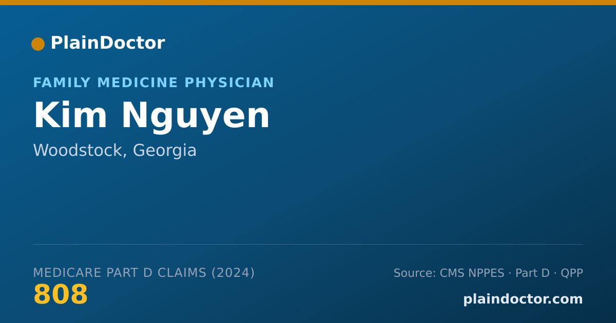 Shareable card for Kim Nguyen - Family Medicine Physician, Woodstock, GA