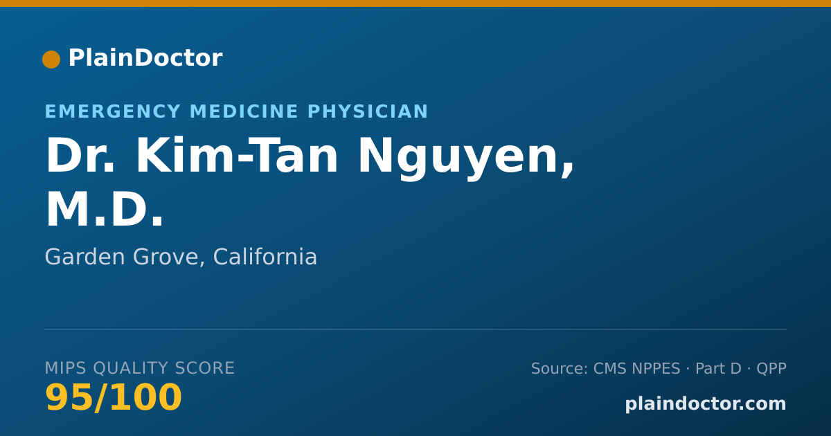 Shareable card for Kim-Tan Nguyen, M.D. - Emergency Medicine Physician, Garden Grove, CA