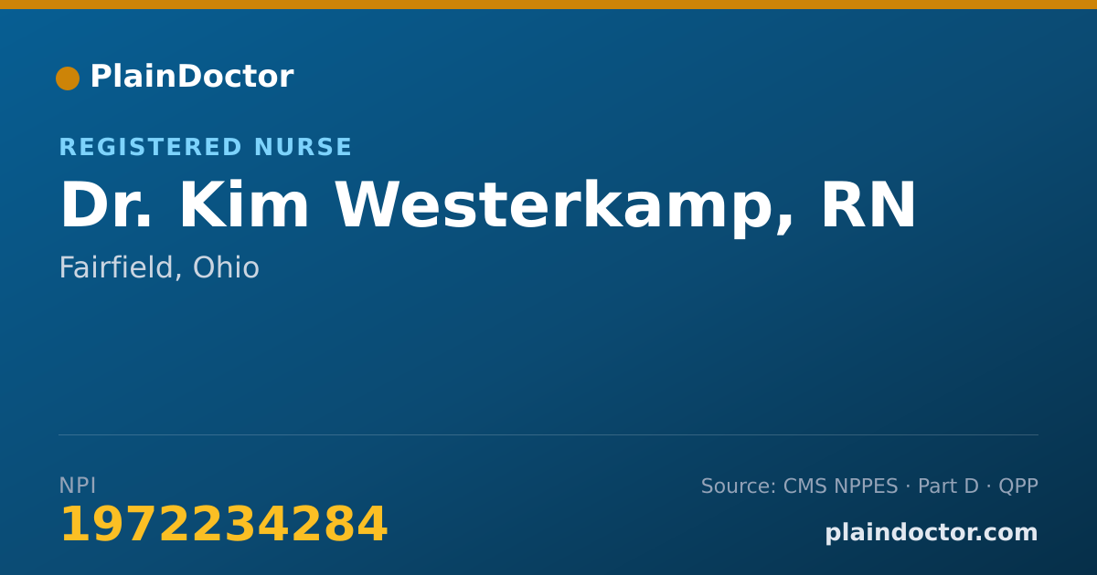 Shareable card for Kim Westerkamp, RN - Registered Nurse, Fairfield, OH