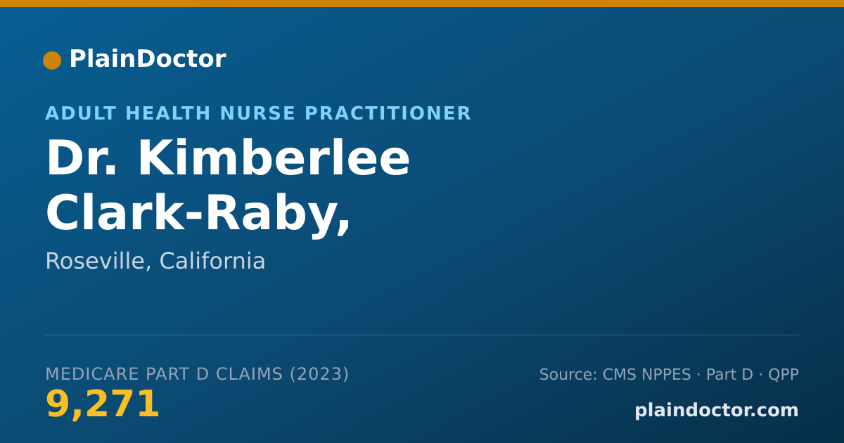 Shareable card for Kimberlee Clark-Raby, A.G.N.P.-BC - Adult Health Nurse Practitioner, Roseville, CA