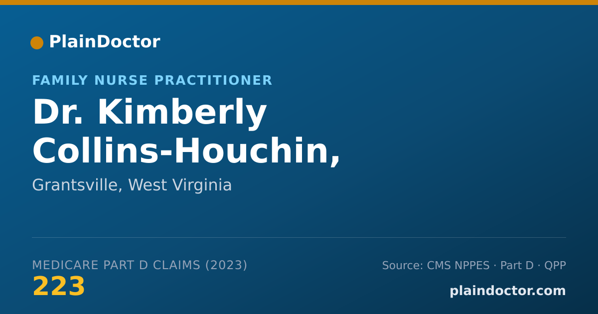 Shareable card for Kimberly Collins-Houchin, FNP-BC - Family Nurse Practitioner, Grantsville, WV