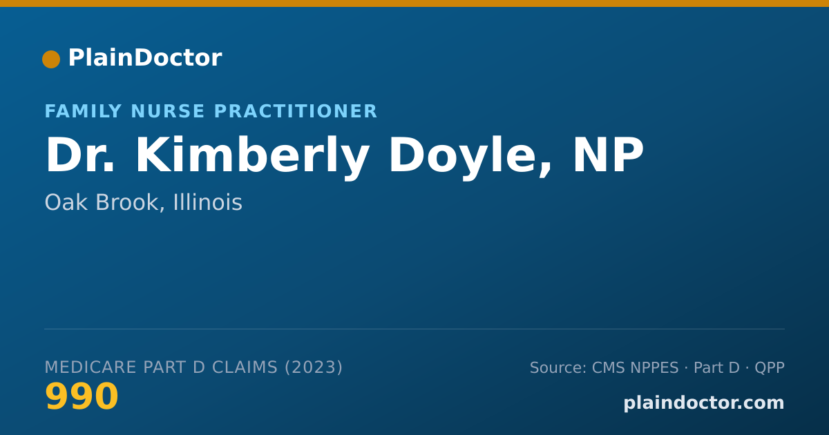 Shareable card for Kimberly Doyle, NP - Family Nurse Practitioner, Oak Brook, IL