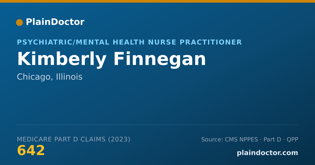 Shareable card for Kimberly Finnegan - Psychiatric/Mental Health Nurse Practitioner, Chicago, IL