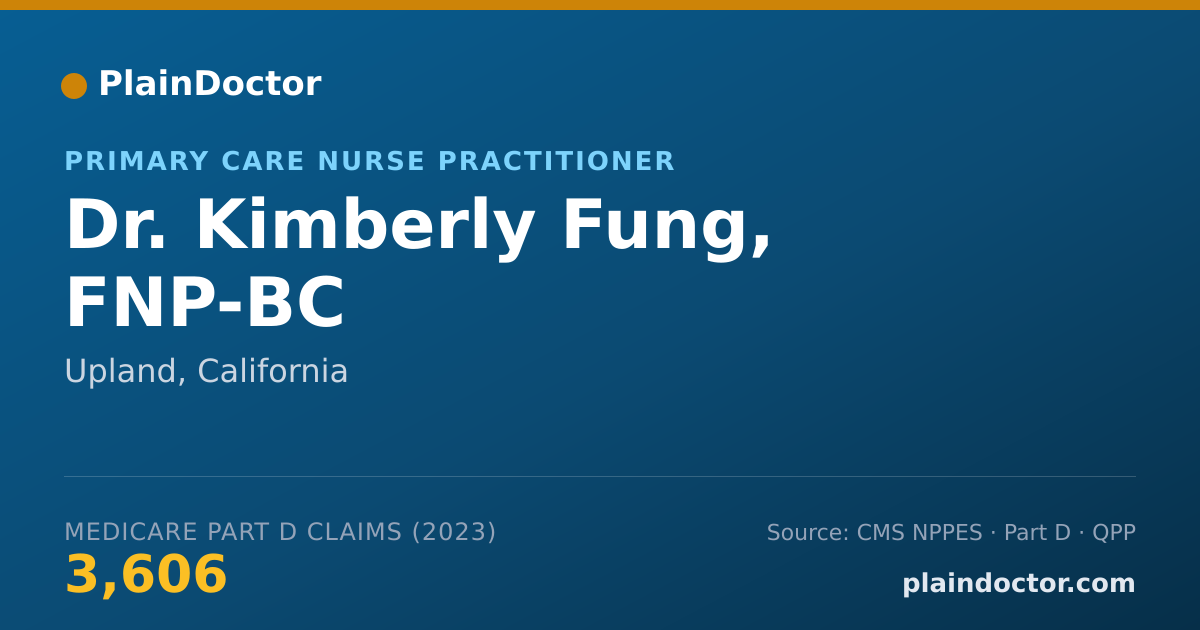 Shareable card for Kimberly Fung, FNP-BC - Primary Care Nurse Practitioner, Upland, CA