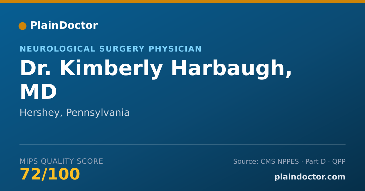 Shareable card for Kimberly Harbaugh, MD - Neurological Surgery Physician, Hershey, PA