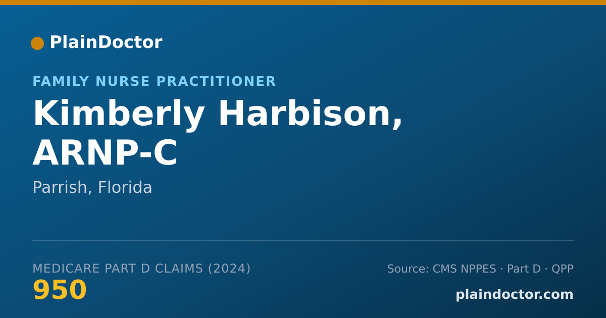 Shareable card for Kimberly Harbison, ARNP-C - Family Nurse Practitioner, Parrish, FL