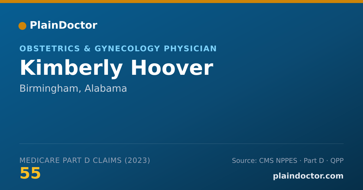 Shareable card for Kimberly Hoover - Obstetrics & Gynecology Physician, Birmingham, AL