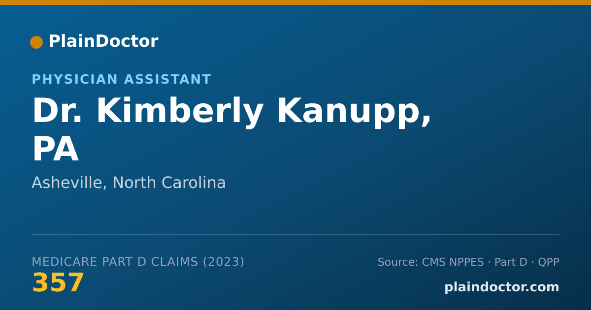 Shareable card for Kimberly Kanupp, PA - Physician Assistant, Asheville, NC