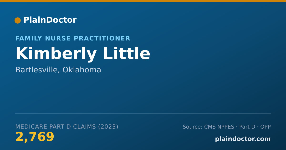 Shareable card for Kimberly Little - Family Nurse Practitioner, Bartlesville, OK