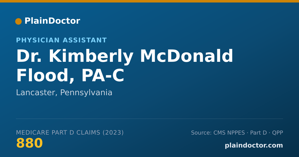 Shareable card for Kimberly McDonald Flood, PA-C - Physician Assistant, Lancaster, PA