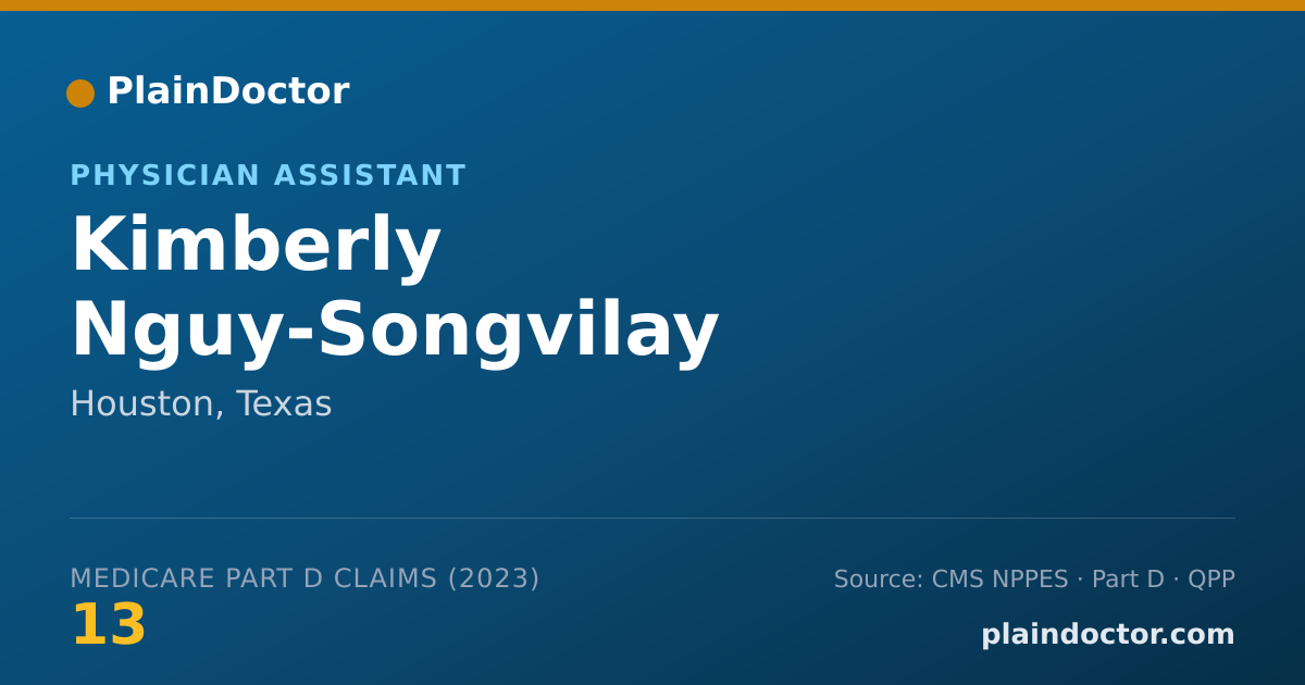 Shareable card for Kimberly Nguy-Songvilay - Physician Assistant, Houston, TX