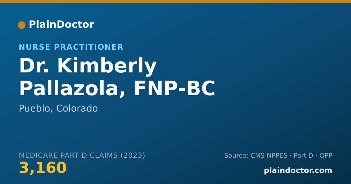 Shareable card for Kimberly Pallazola, FNP-BC - Nurse Practitioner, Pueblo, CO