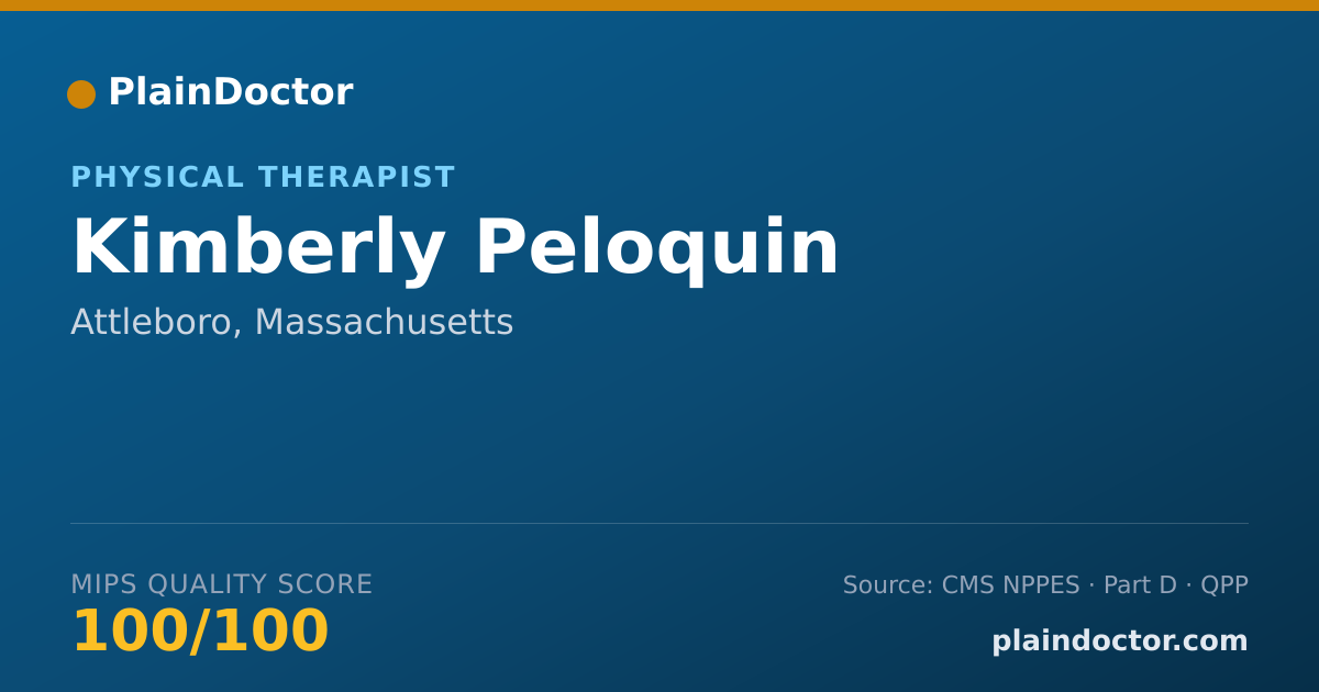 Shareable card for Kimberly Peloquin - Physical Therapist, Attleboro, MA