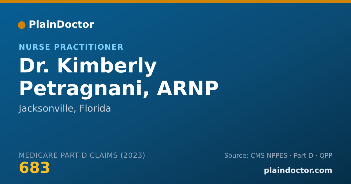 Shareable card for Kimberly Petragnani, ARNP - Nurse Practitioner, Jacksonville, FL