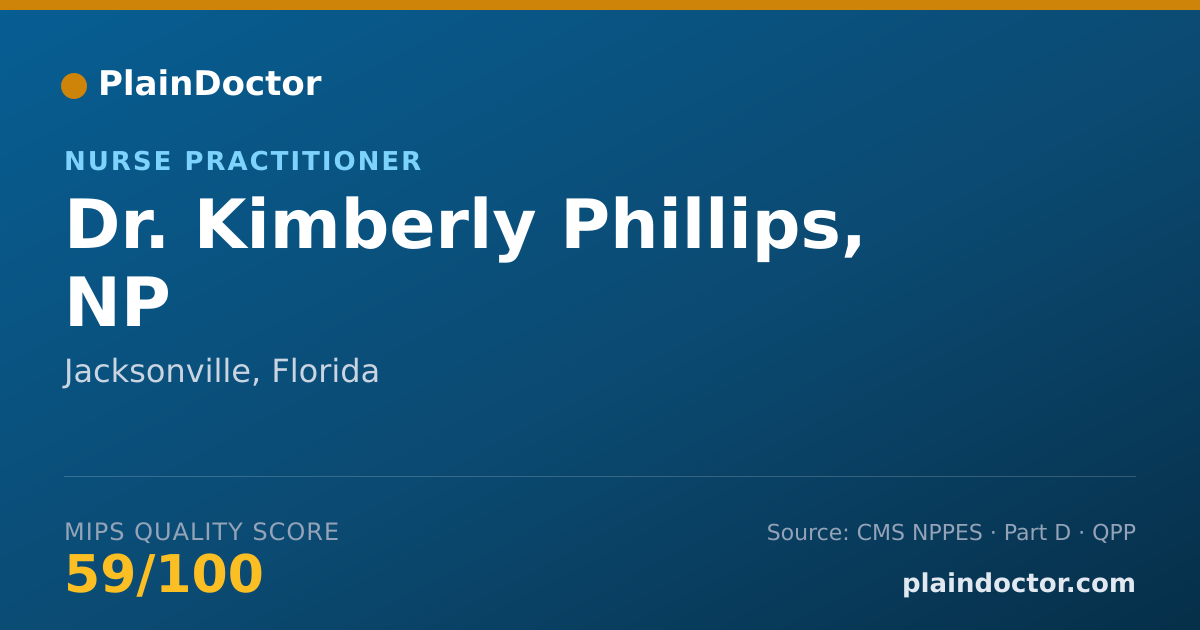 Shareable card for Kimberly Phillips, NP - Nurse Practitioner, Jacksonville, FL