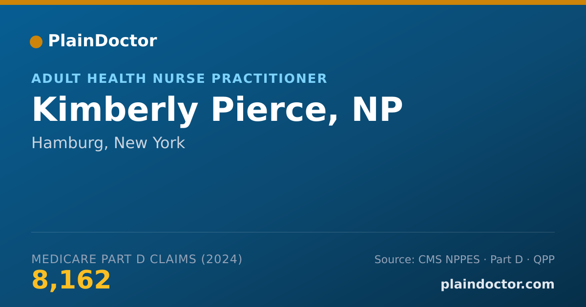 Shareable card for Kimberly Pierce, NP - Adult Health Nurse Practitioner, Hamburg, NY