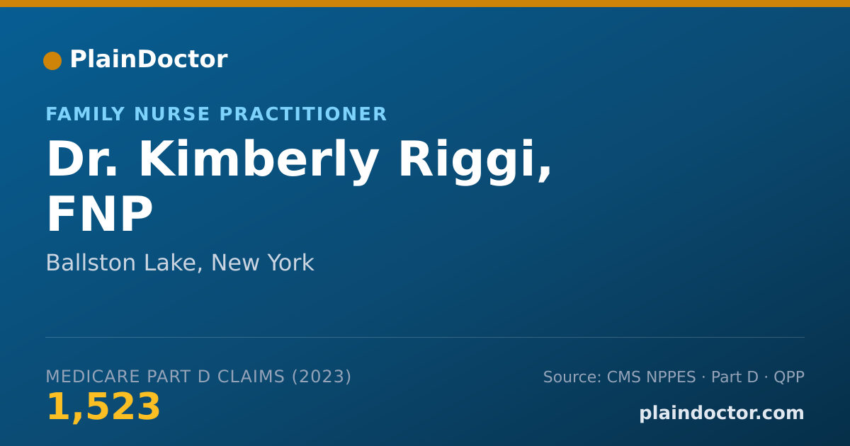Shareable card for Kimberly Riggi, FNP - Family Nurse Practitioner, Ballston Lake, NY