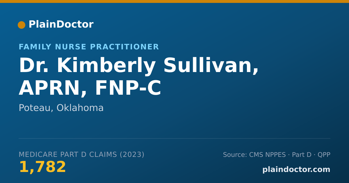 Shareable card for Kimberly Sullivan, APRN, FNP-C - Family Nurse Practitioner, Poteau, OK