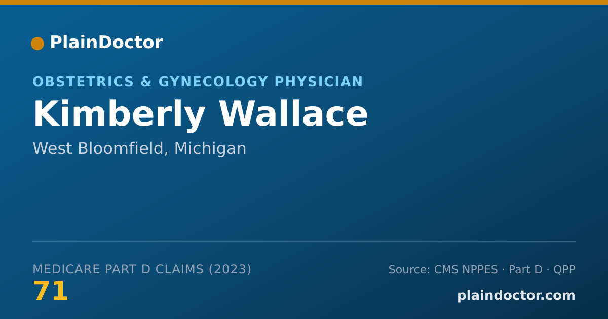 Shareable card for Kimberly Wallace - Obstetrics & Gynecology Physician, West Bloomfield, MI