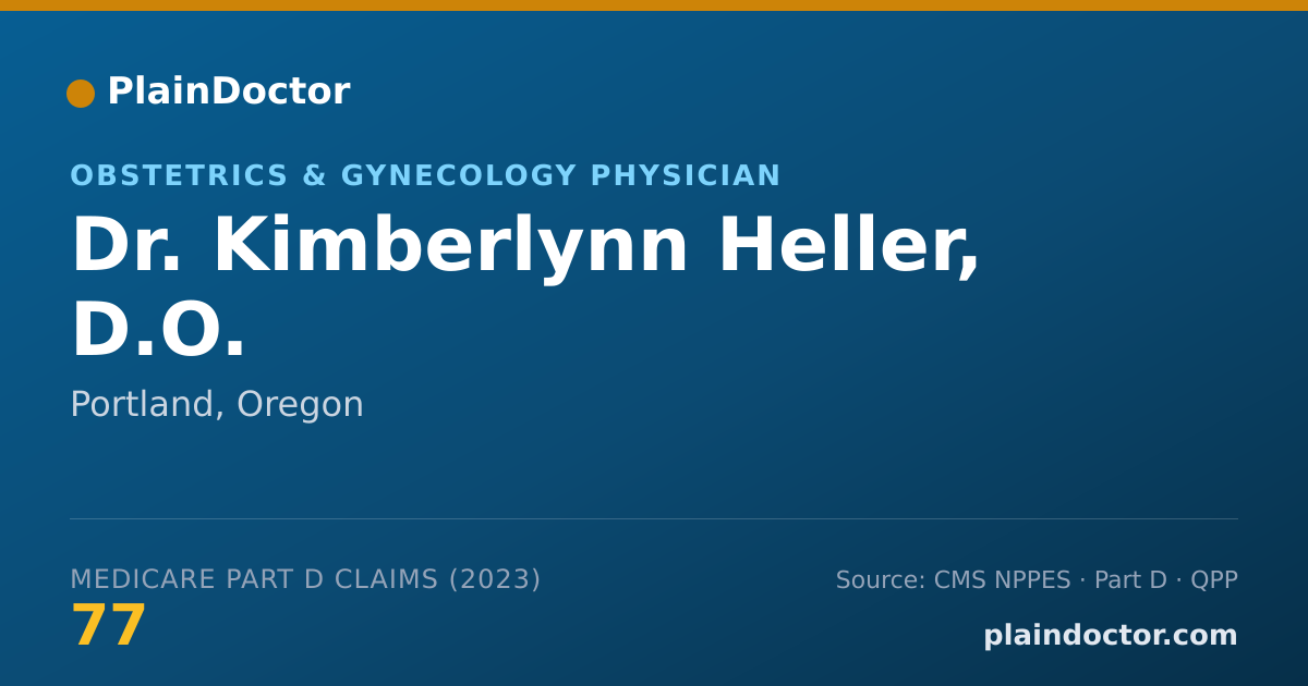Shareable card for Kimberlynn Heller, D.O. - Obstetrics & Gynecology Physician, Portland, OR