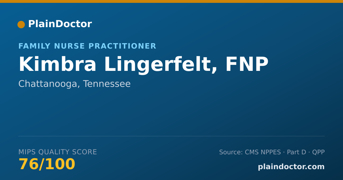 Shareable card for Kimbra Lingerfelt, FNP - Family Nurse Practitioner, Chattanooga, TN