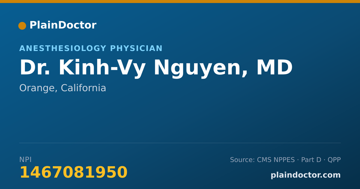 Shareable card for Kinh-Vy Nguyen, MD - Anesthesiology Physician, Orange, CA