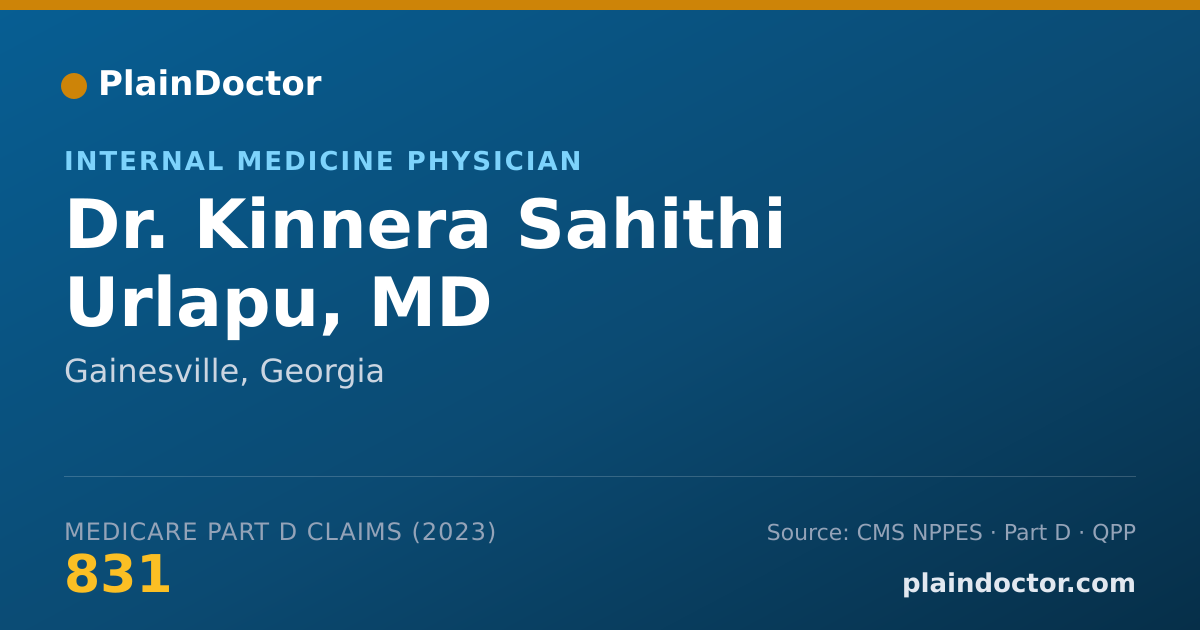 Shareable card for Kinnera Sahithi Urlapu, MD - Internal Medicine Physician, Gainesville, GA