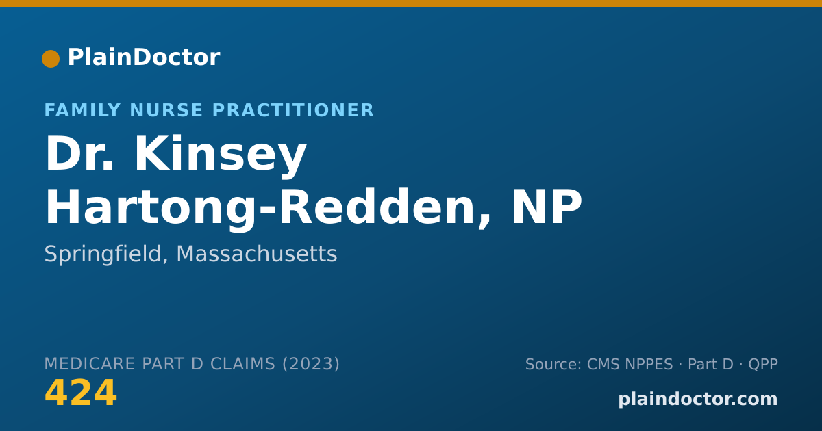 Shareable card for Kinsey Hartong-Redden, NP - Family Nurse Practitioner, Springfield, MA