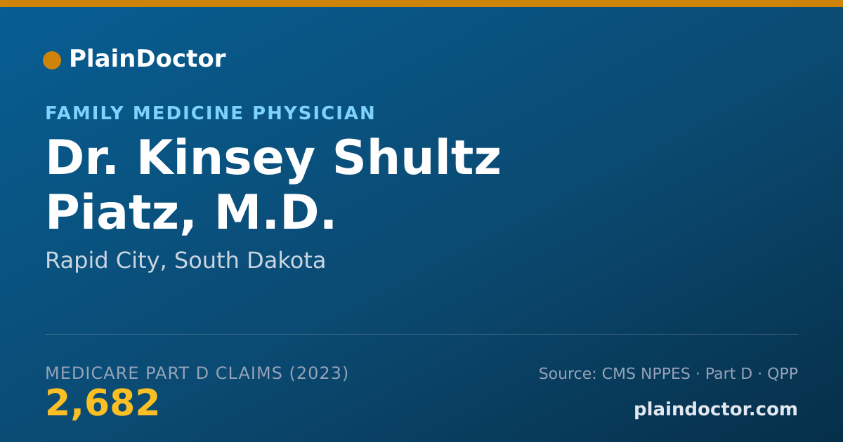 Shareable card for Kinsey Shultz Piatz, M.D. - Family Medicine Physician, Rapid City, SD