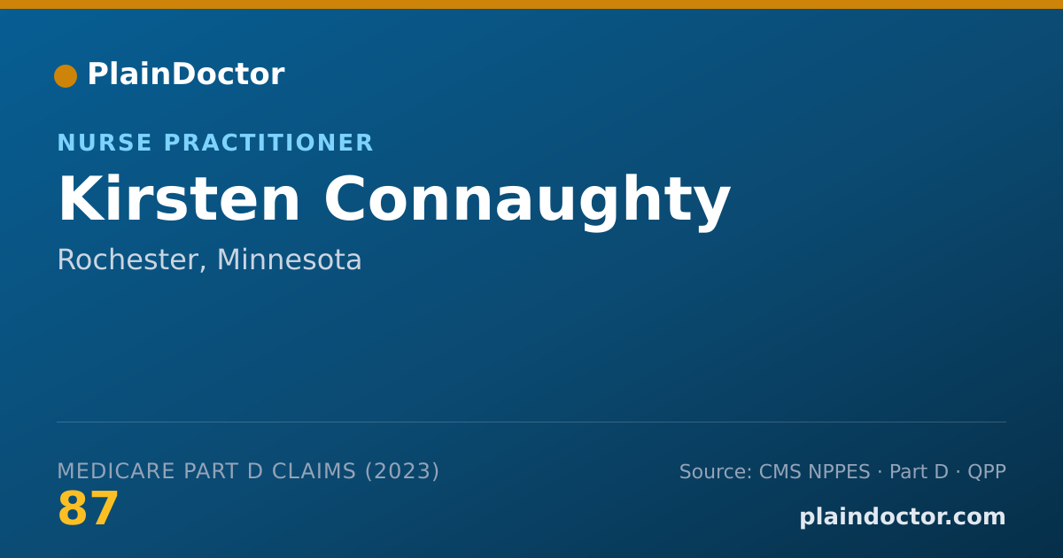 Shareable card for Kirsten Connaughty - Nurse Practitioner, Rochester, MN