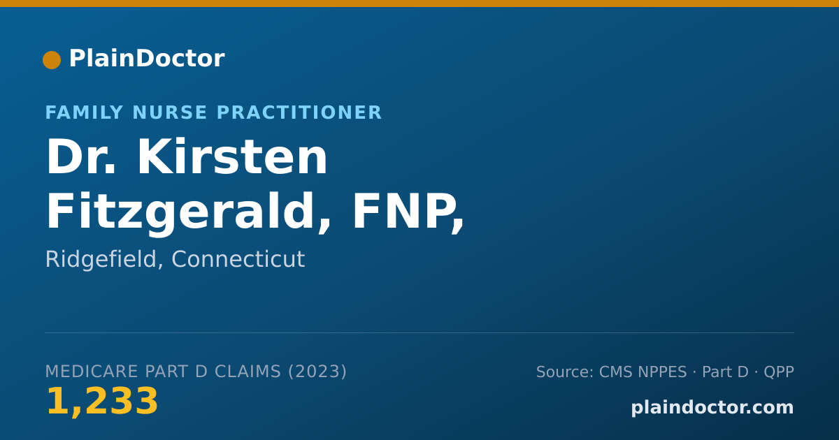 Shareable card for Kirsten Fitzgerald, FNP, DNP-BC - Family Nurse Practitioner, Ridgefield, CT