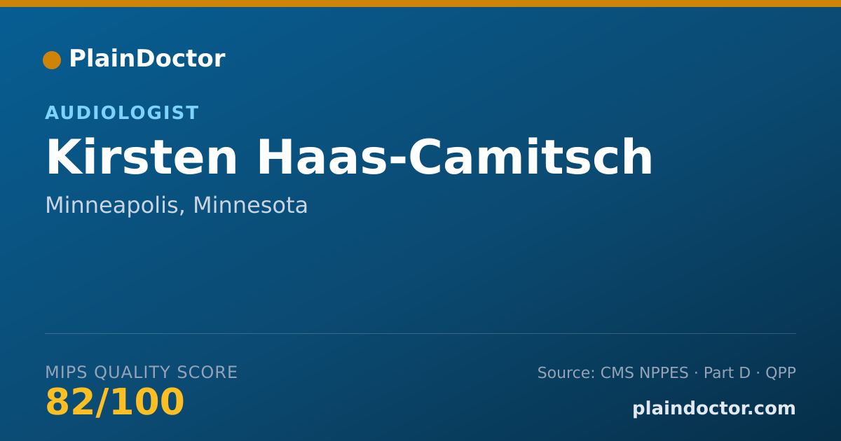Shareable card for Kirsten Haas-Camitsch - Audiologist, Minneapolis, MN